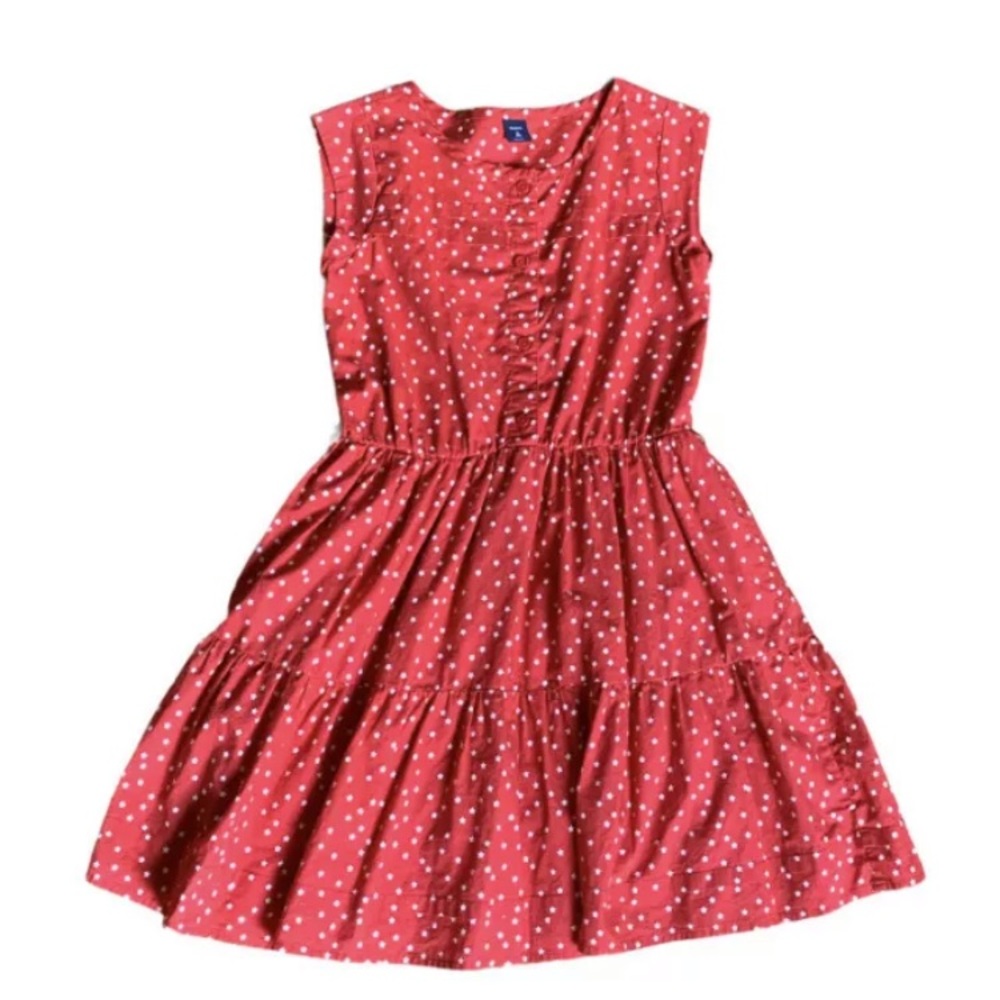 GAP Kids Girls Dress Short Sleeve Red Star XL
